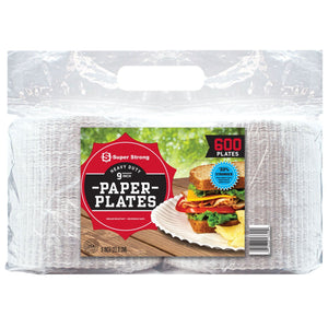 Super Strong Heavy-Duty Paper Plates, 9