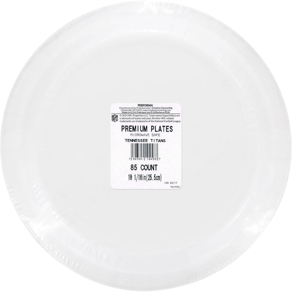 Tennessee Titans NFL Round Paper Plates, 10