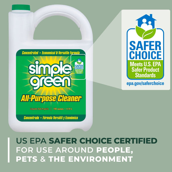 Simple Green All-Purpose Cleaner, 172 fl. oz., Spray Bottle + Refill