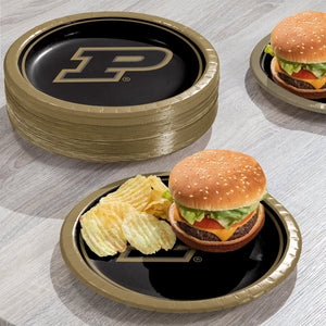 Purdue Boilermakers NCAA Round Paper Plates, 10