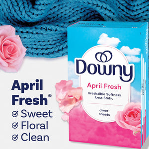 Downy Fabric Softener Dryer Sheets, April Fresh, 320 ct.