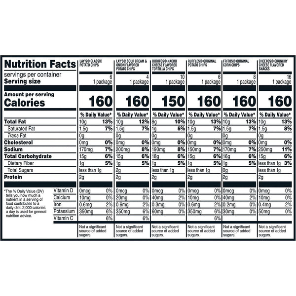Frito-Lay Classic Mix Variety Pack Chips, 50 pk.