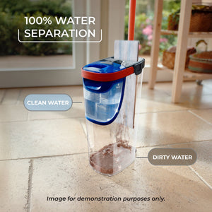 O-Cedar H2prO Flat Mop System + 2 Mop Head Replacements