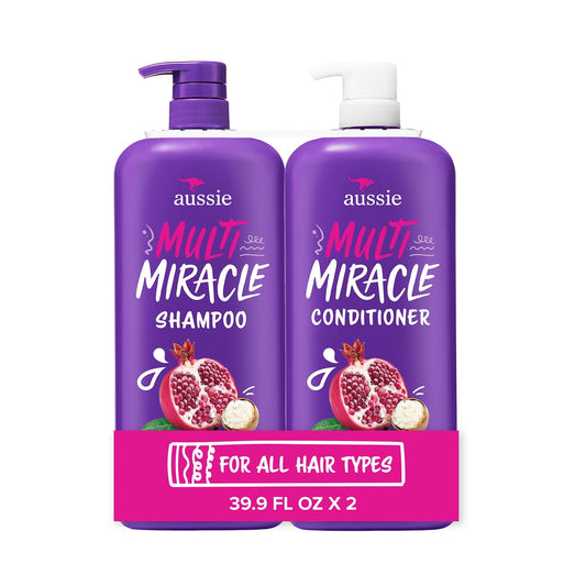 Aussie Multi Miracle Shampoo & Conditioner, 39.9 fl. oz., 2 pk.