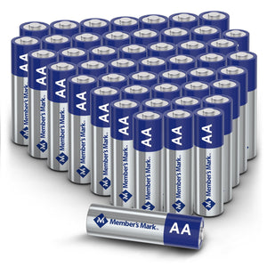 Member's Mark AA Alkaline Batteries, 48 pk.