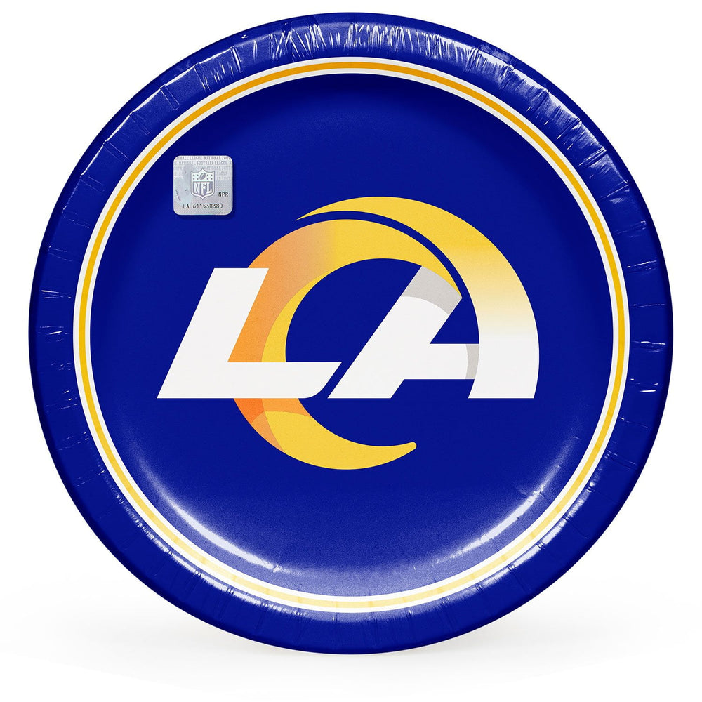 Los Angeles Rams NFL Round Paper Plates, 10