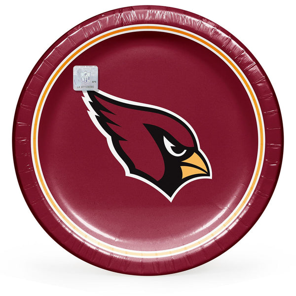 Arizona Cardinals NFL Round Paper Plates, 10