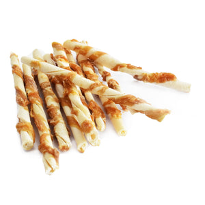 Canine Chews Chicken-Wrapped Rawhide Chews for Dogs, 125 ct.
