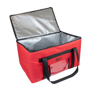 Sterno Delivery Insulated & Leak-Proof Red Food Carrier Bag
