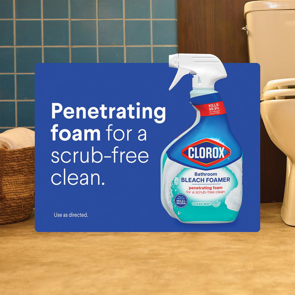 Clorox Bathroom Bleach Foamer, Ocean Mist, 3 ct., 90 fl. oz.