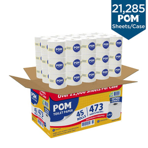 POM 2-Ply Toilet Paper 45 rolls, 473 sheets/roll