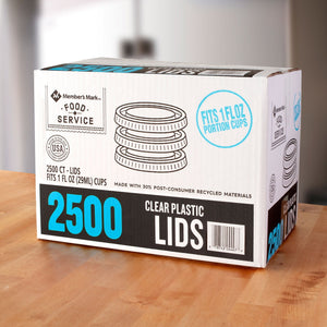 Member's Mark Clear Portion Lids 1oz., 2,500ct.