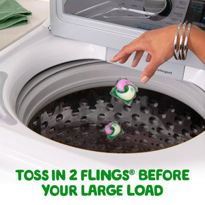 Gain Flings Tango Twist Laundry Detergent Pacs, Rose + Hibiscus Scent, 108 ct.