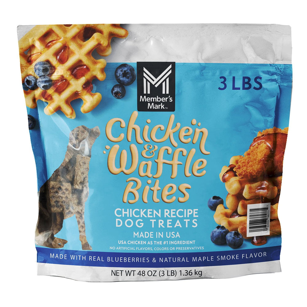 Member's Mark Chicken & Waffle Bites Chicken Recipe Dog Treats, 48 oz.
