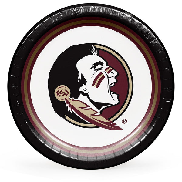 Florida State Seminoles NCAA Round Paper Plates, 10
