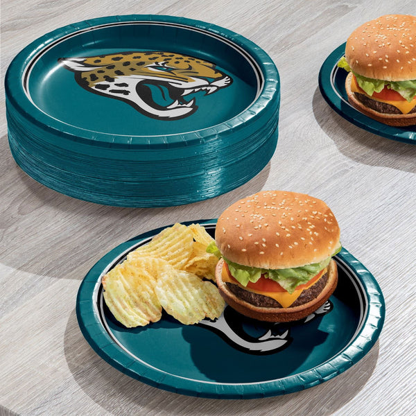 Jacksonville Jaguars NFL Round Paper Plates, 10
