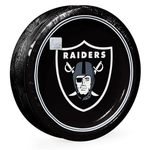Las Vegas Raiders NFL Round Paper Plates, 10