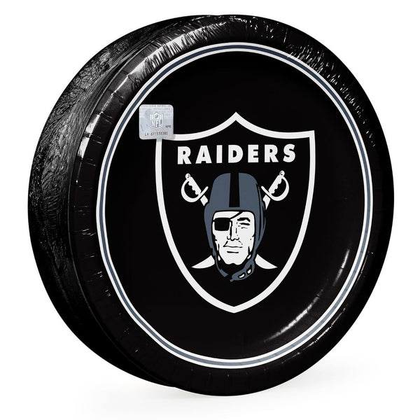 Las Vegas Raiders NFL Round Paper Plates, 10