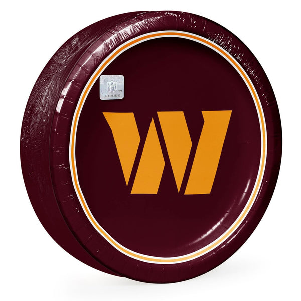 Washington Commanders NFL Round Paper Plates, 10