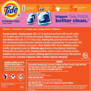 Tide Power PODs Downy Soft Boosters Laundry Detergent Pacs, April Fresh, 72 ct.