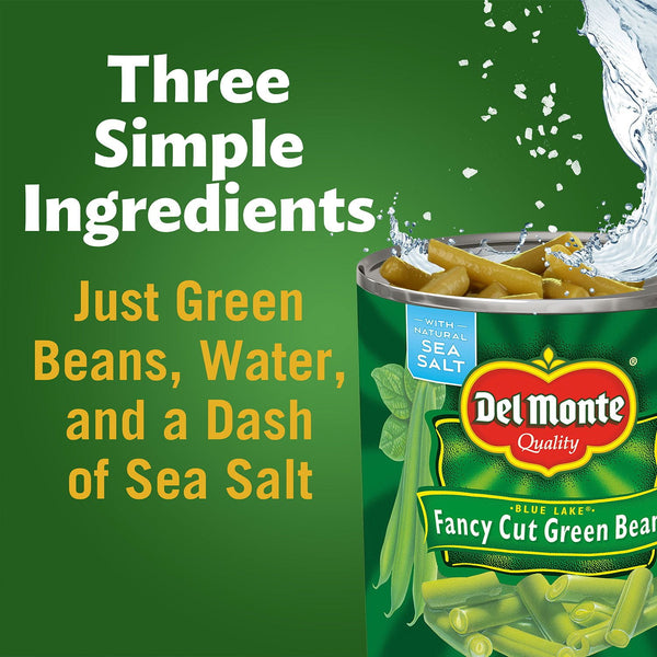Del Monte Fancy Cut Green Beans, 101 oz.
