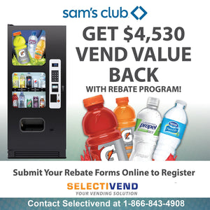 Selectivend CB500 Gatorade 10 Selection Drink Machine