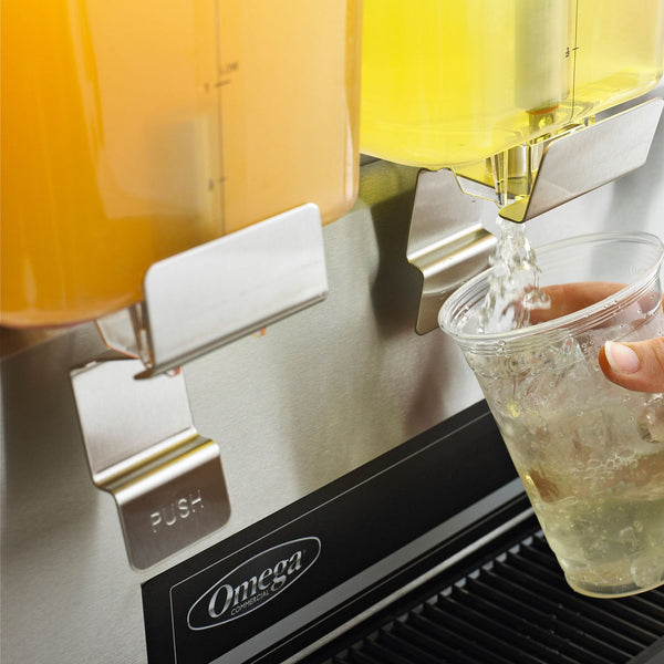 Omega Commercial Bowl Drink Dispenser, Double Bowl