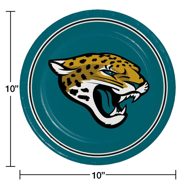 Jacksonville Jaguars NFL Round Paper Plates, 10
