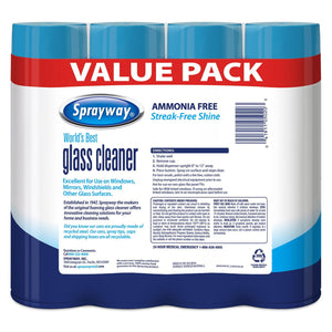 Sprayway Glass Cleaner, 19 oz., Choose Pack Size