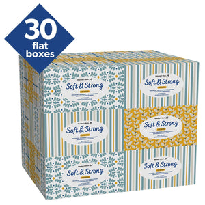 Member's Mark Soft and Strong 2-Ply Facial Tissues 30 boxes., 110 tissues/box
