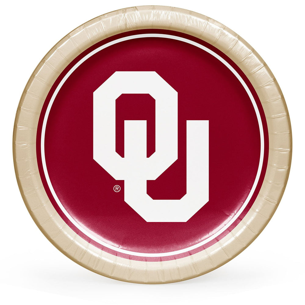 Oklahoma Sooners NCAA Round Paper Plates, 10