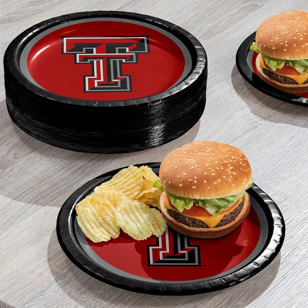 Texas Tech Red Raiders NCAA Round Paper Plates, 10