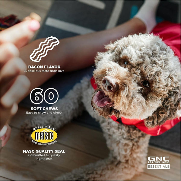 GNC Pets, Bacon Flavored, Digestion Soft Chews for Dogs, 180 ct.