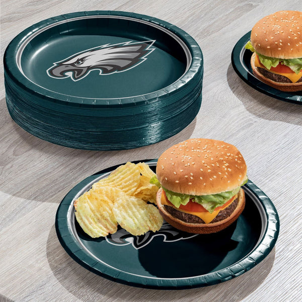 Philadelphia Eagles NFL Round Paper Plates, 10