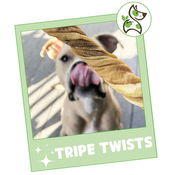 Nature Gnaws Beef Tripe Twists Dog Chews, 1 lb.